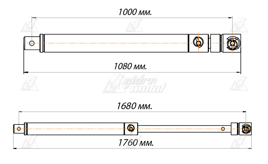 Удлинитель шнека телескопический штанговый S4, L-1000/1700 картинка 645291
