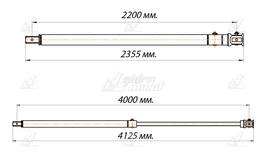 Удлинитель шнека телескопический штанговый S5, L-2200/4000 картинка 645297